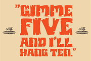 Bongo Oasis | Freaki Tiki Font, a Handwritten Font by Bend Industries (Thumbnail 7 of 10)