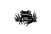 Frog Silhouette Vector Bundle, an Illustration by jahid234 (Thumbnail 6 of 46)