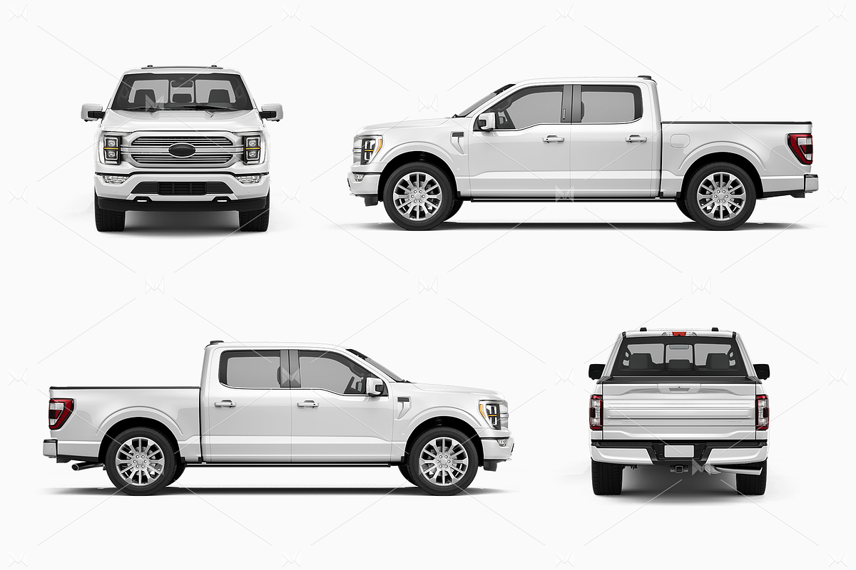 Pickup Truck Mockup 10, a Product Mockup by Mockupix (Photo 12 of 12)