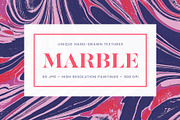 50 hand-drawn marble textures, a Texture Graphic by Uniko Studio (Thumbnail 1 of 6)