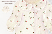 Baby Girl Watercolor Clipart, a Person Illustration by BarvArt (Thumbnail 6 of 7)