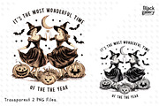 Vintage Halloween Witch PNG Bundle, a Graphic by Clipart Bloom (Thumbnail 9 of 15)