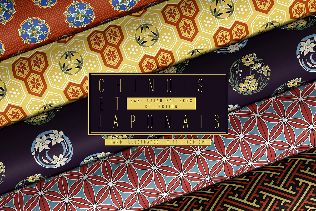 East Asian Patterns Collection, a Pattern Graphic by LEAFure (Photo 1 of 11)