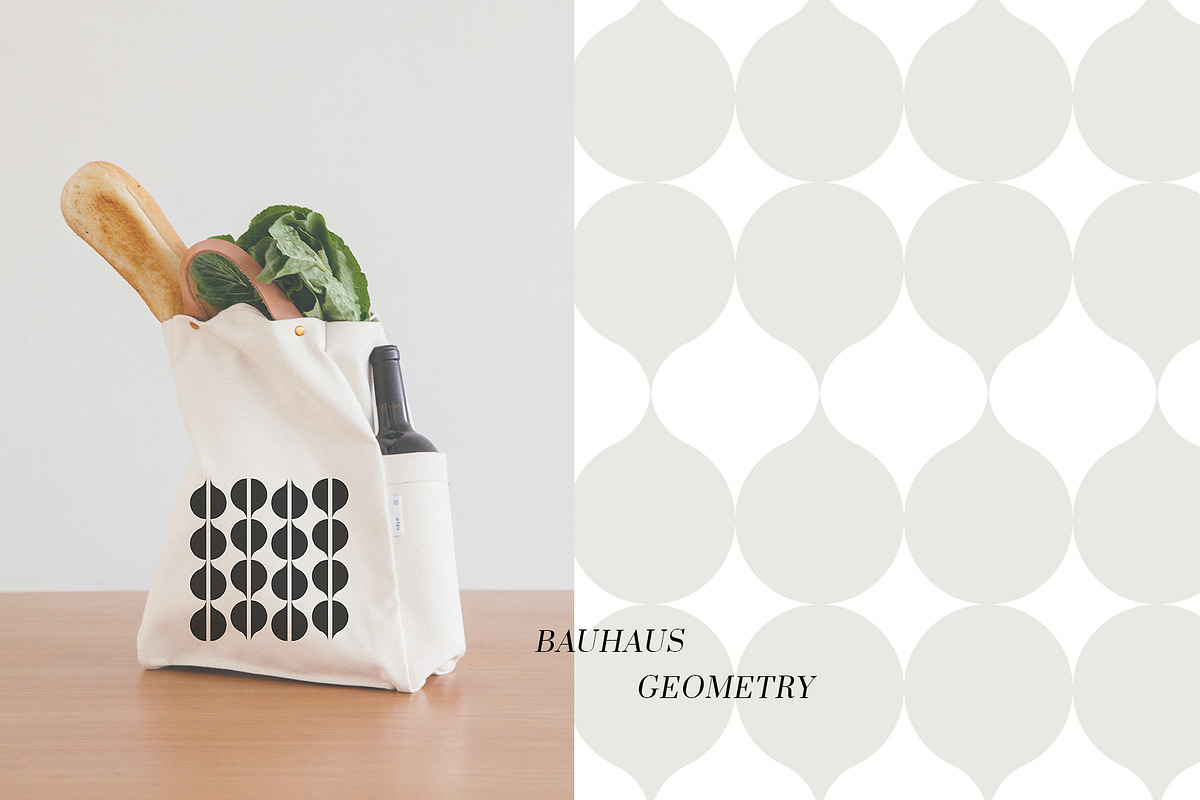BAUHAUS GEOMETRY SEAMLESS PATTERNS, a Texture Graphic by Creativemaker (Photo 6 of 12)