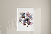 10 Navy Abstract Floral Clipart, an Illustration by Pati Charm Studio (Thumbnail 8 of 8)