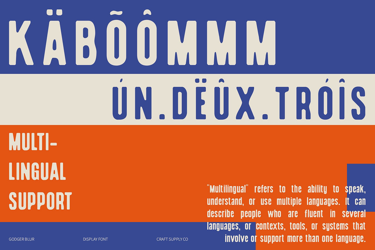 Godger Blur, a Sans Serif Font by Craft Supply Co. (Photo 4 of 7)