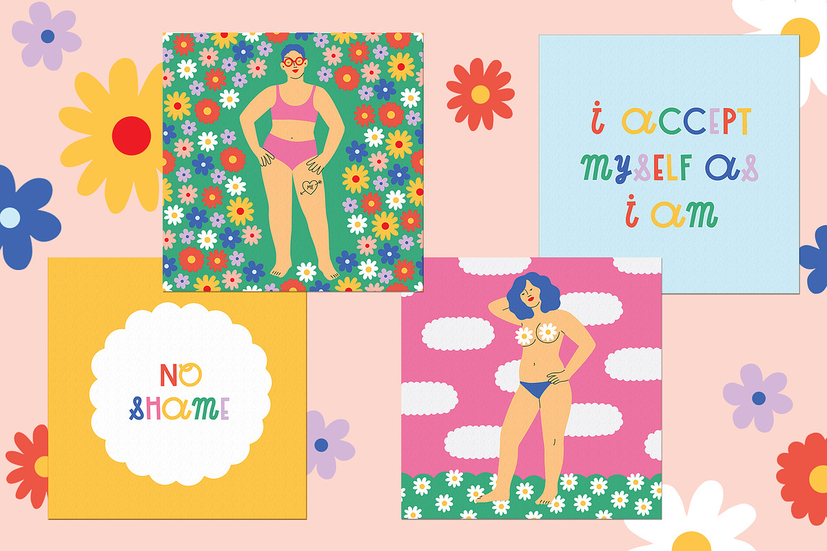 Women Body Positive Illustrations, a Healthcare Illustration by Katerina Osa (Photo 7 of 13)