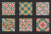 Stained Glass Pastel Floral Patterns, a Pattern Graphic by protabsorkar11 (Thumbnail 4 of 4)