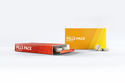Pills Package Blister Box Mock-up, a Product Mockup by Hubzway (Thumbnail 5 of 8)