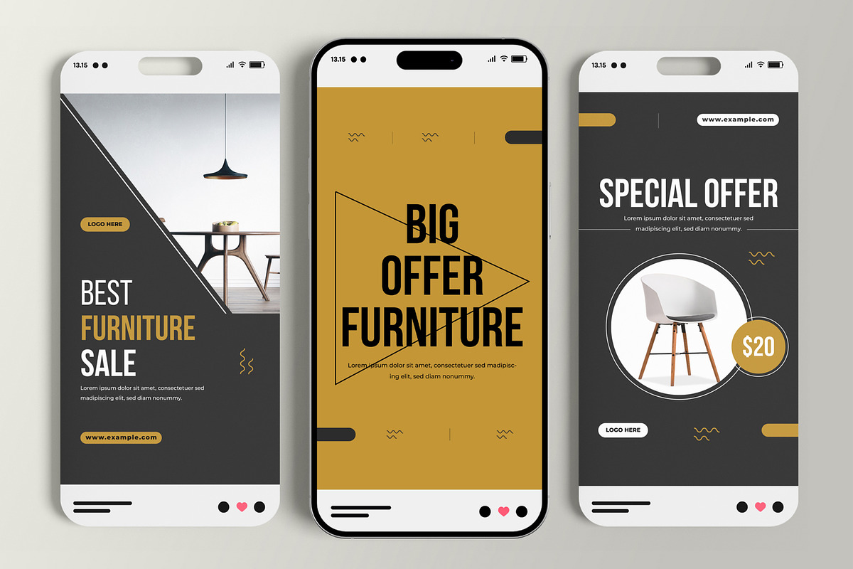 Modern Furniture Sale Social Media, a Social Media Template by MightyDesign (Photo 2 of 6)