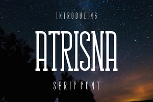 Atrisna, a Serif Font by lelevien