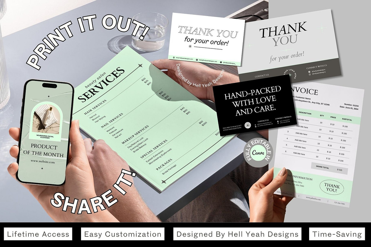 Wellness Lifestyle Brand Starter Kit, a Branding & Logo Template by Hell Yeah Designs (Photo 11 of 20)