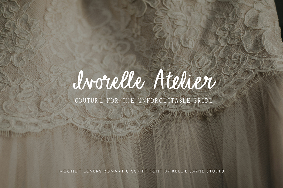 Moonlit Lovers Romantic Script Font, a Handwritten Font by Kellie Jayne Studio (Photo 3 of 10)