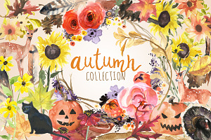 Watercolor Autumn Collection