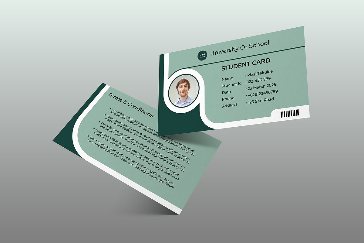 Student Card Template Vol 07, a Card Template by takuloerizal (Photo 2 of 3)