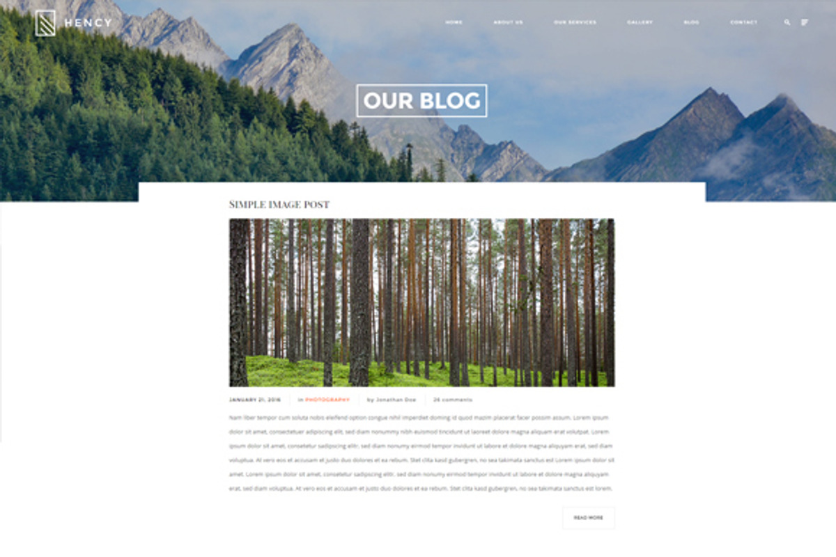 Hency - Portfolio HTML Template, a Websites & App Template by FlyTemplates.com (Photo 4 of 8)