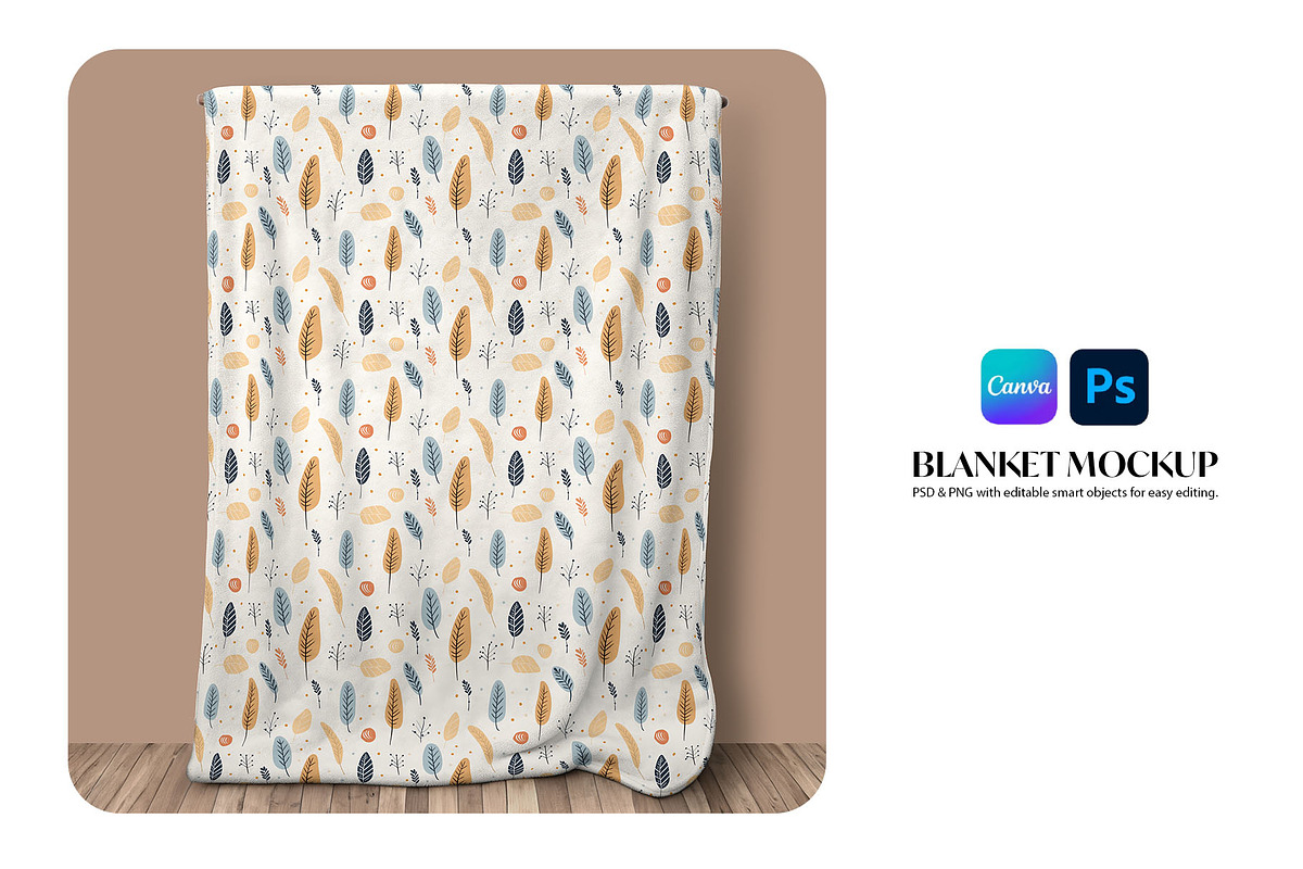 Velveteen Held-Up Blanket Mockup, a Product Mockup by Mockups Studio (Photo 3 of 3)