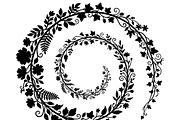 50 Elegant Floral Leaf Spiral Frame, a Decorative Illustration by Amazin_art (Thumbnail 6 of 25)