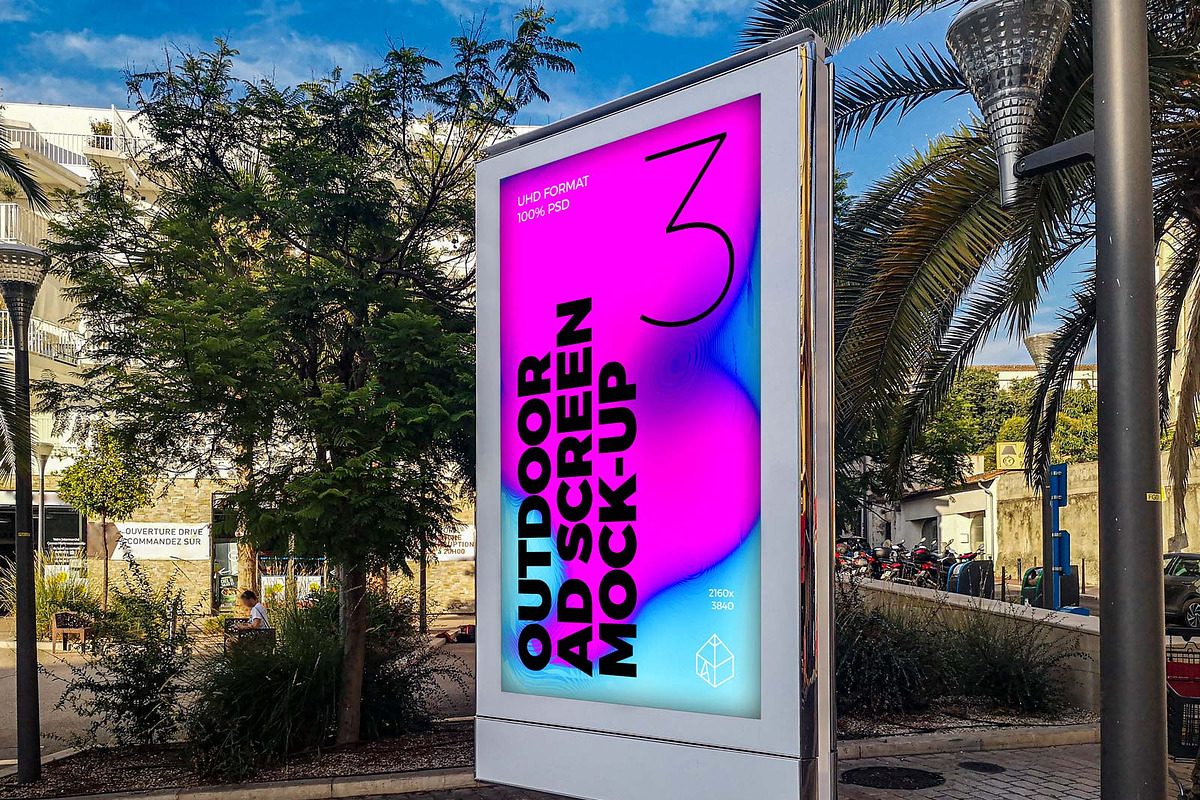 Outdoor Ad Screen MockUps Bundle, an Advertising Mockup by Graphic Shelter (Photo 2 of 9)