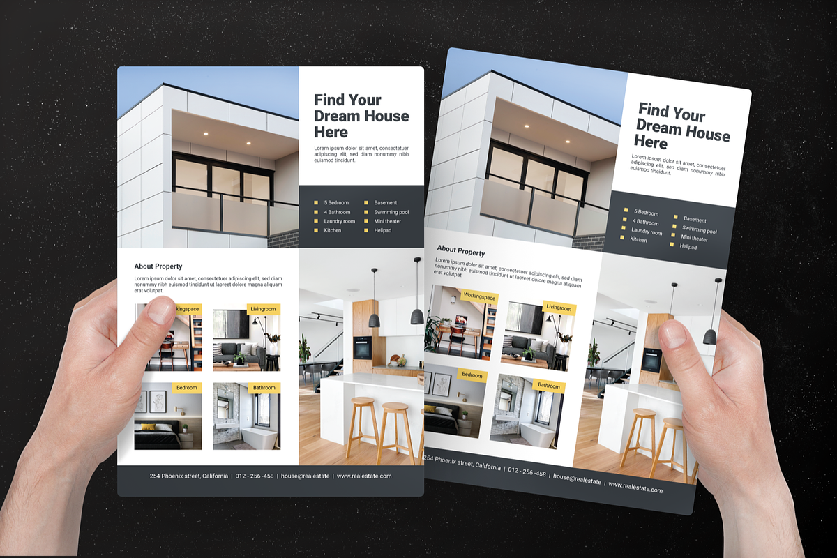 Simple Real Estate - Flyer, a Flyer Template by Annora Studio (Photo 4 of 4)