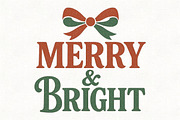 Merry and Bright Coquette Christmas, an Illustration by CraftArtStudio (Thumbnail 1 of 4)