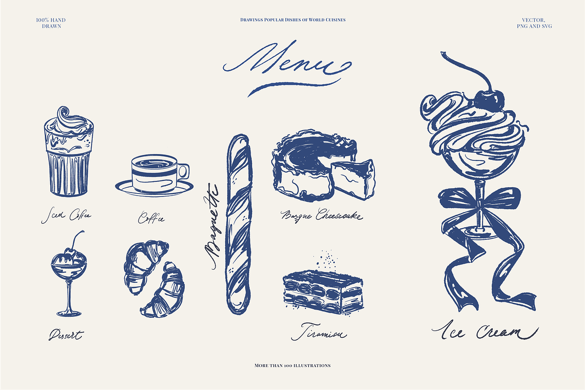 Hand Drawn Food & Menu Illustration, a Food Illustration by Summer Nightingale Art (Photo 12 of 16)