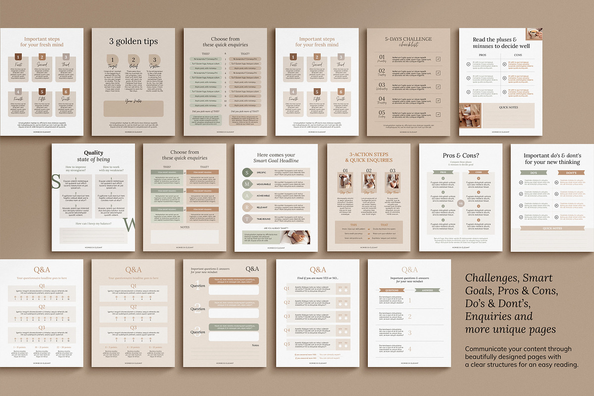 4 in 1 Course Creator Super Bundle E, a Magazine Template by Mirazz