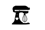 Kitchen Stand Mixer Silhouette Bundl, an Illustration by Gaye Art (Thumbnail 31 of 31)