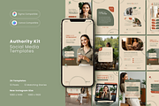 Authority Kit Social Media Templates, a Social Media Template by Sooni Gaad (Thumbnail 1 of 10)