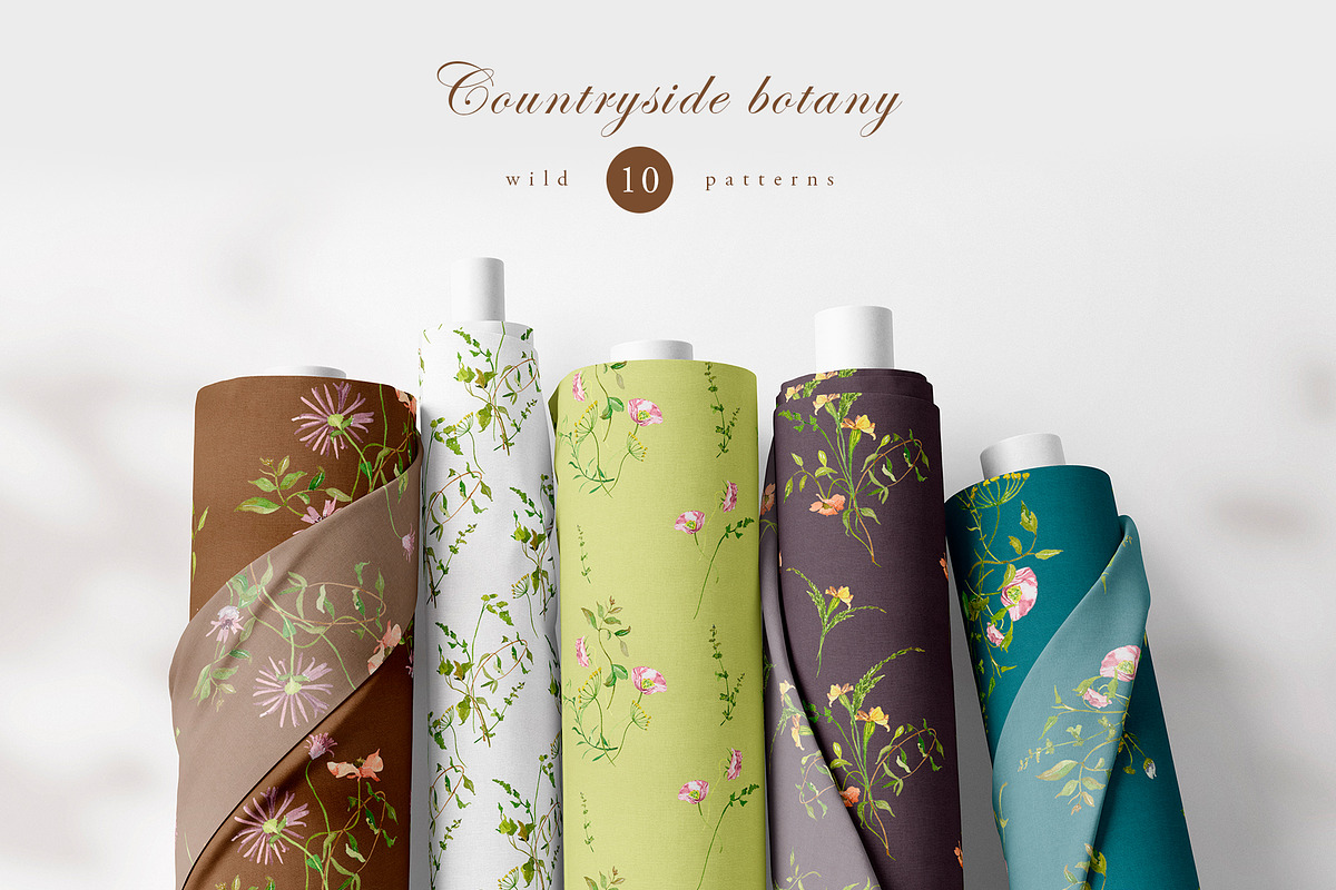 Watercolor wildflower, dried botany, a Decorative Illustration by MariGraphic boutique (Photo 10 of 12)