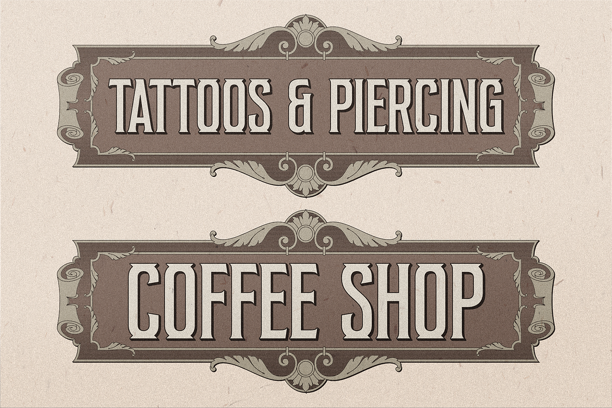 AM Wristen & Ornaments (Disc 20%), a Serif Font by Akarmati (Photo 9 of 13)