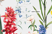Summer flowers repeat pattern design, a Pattern Graphic by VOVU Studio (Thumbnail 4 of 10)