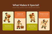 50 Holiday Characters Illustrations, a Seasonal Illustration by Prosymbols (Thumbnail 2 of 11)