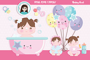 Baby boy clipart, an Illustration by Cute Little Workshop (Thumbnail 2 of 3)