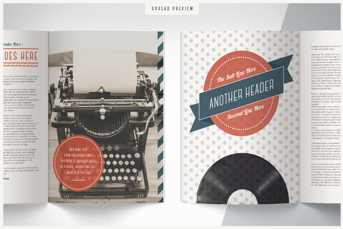 RETRO | Magazine, a Magazine Template by Marigold Studios (Photo 4 of 10)