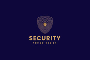 Security logo illustration, a Branding & Logo Template by Dyn Studio