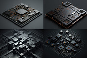 20 Futuristic Motherboards, a Background Graphic by HipFonts (Thumbnail 2 of 6)