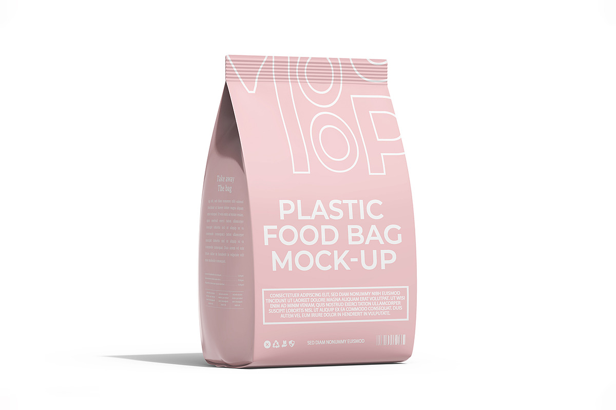 Plastic Food Packaging Bag Mockup, a Packaging Mockup by Ram Studio LLC (Photo 7 of 14)