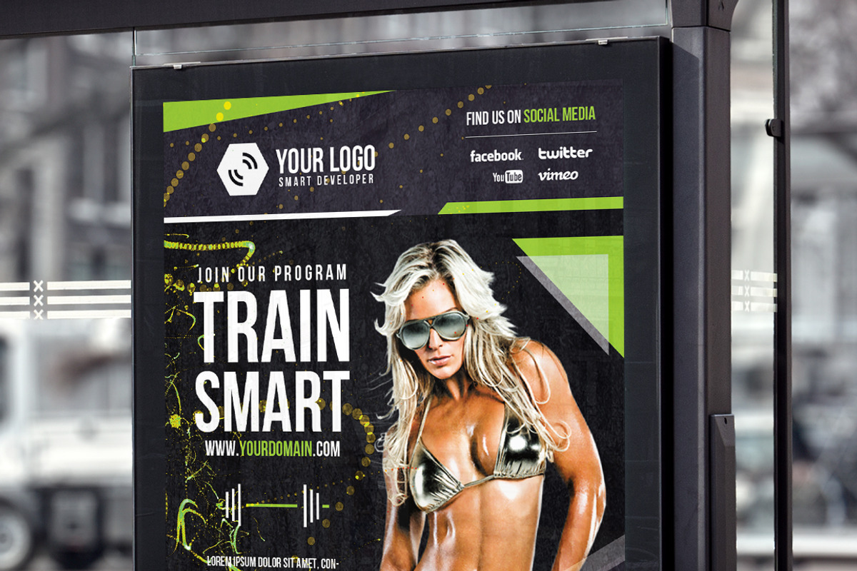 Fitness - Flyer/Poster, a Flyer Template by VectorMedia (Photo 7 of 8)