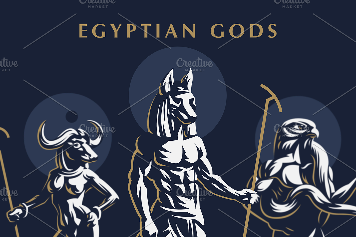 Set of Egiptian Gods, a Graphic by Masterlevsha (Photo 2 of 11)