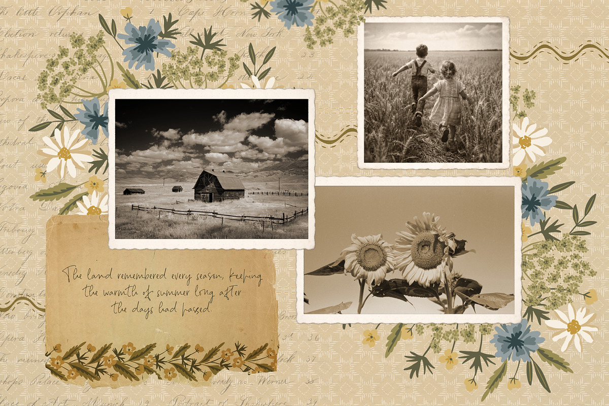Farmstead Meadow Clipart & Patterns, a Pattern Graphic by PATTERNS etc. (Photo 3 of 12)