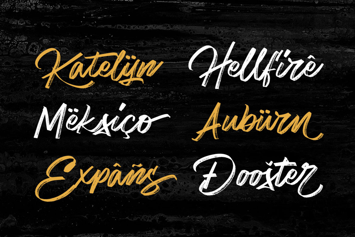Matriver - Brush Font, a Script Font by Dirtyline Studio (Photo 6 of 11)
