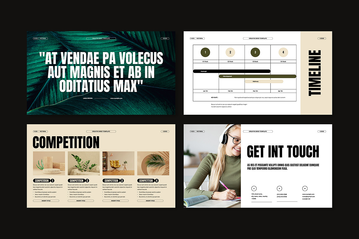 Creative Brief Presentation Template, a Presentation Template by E-Type (Photo 5 of 5)