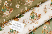 Tropical seamless floral pattern set, a Decorative Illustration by ClipArtRoom (Thumbnail 4 of 5)