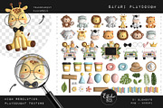 Cute Safari - Playdought texture, an Animal Illustration by Estudio 812 (Thumbnail 2 of 8)