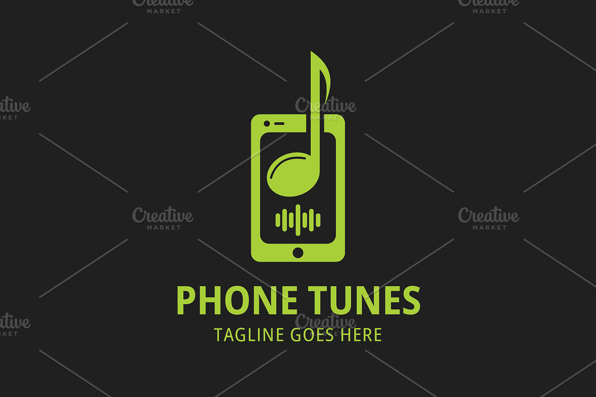 Phone Tunes - Music & Mobile Logo, a Branding & Logo Template by Creattlle (Photo 4 of 4)
