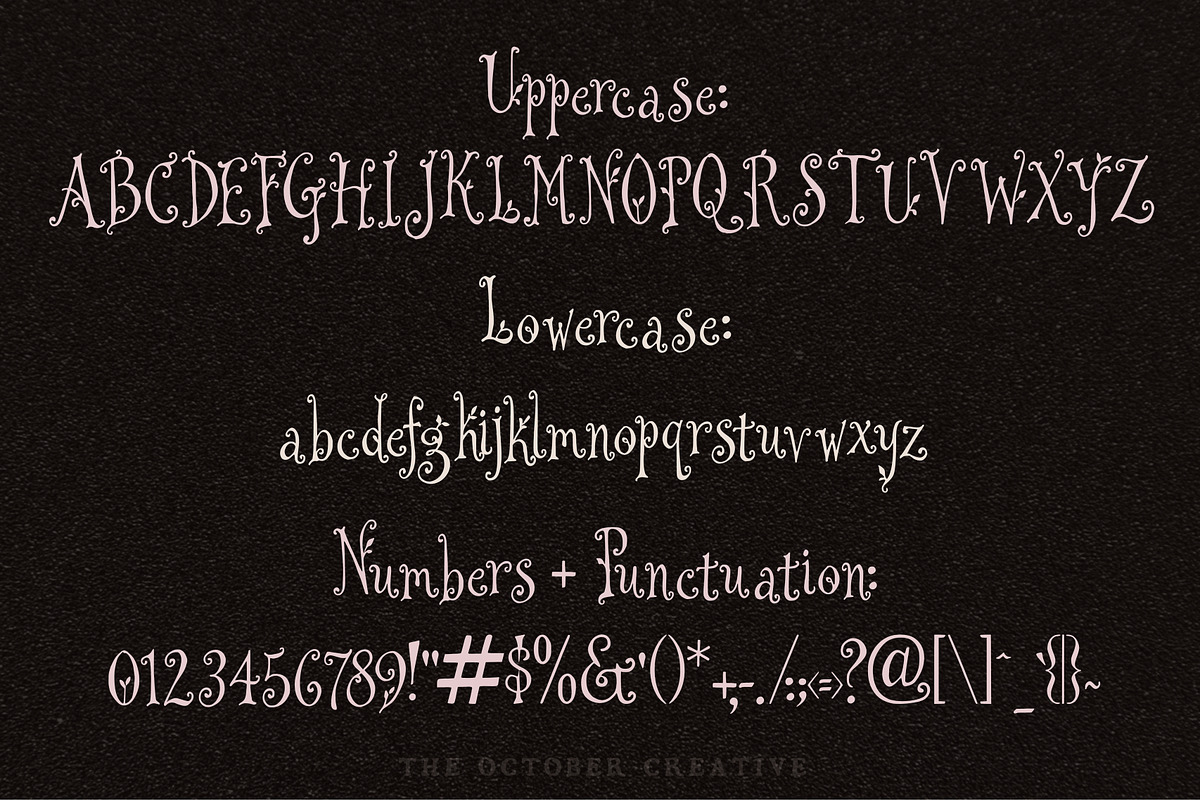 Garden Got In Tendril Display Font, a Handwritten Font by The October Creative (Photo 2 of 8)