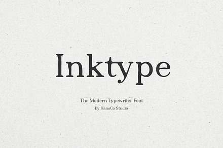 Inktype Font, a Serif Font by Burhan Afif