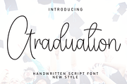 Graduation | Script Font, a Handwritten Font by Scratchones (Thumbnail 1 of 8)