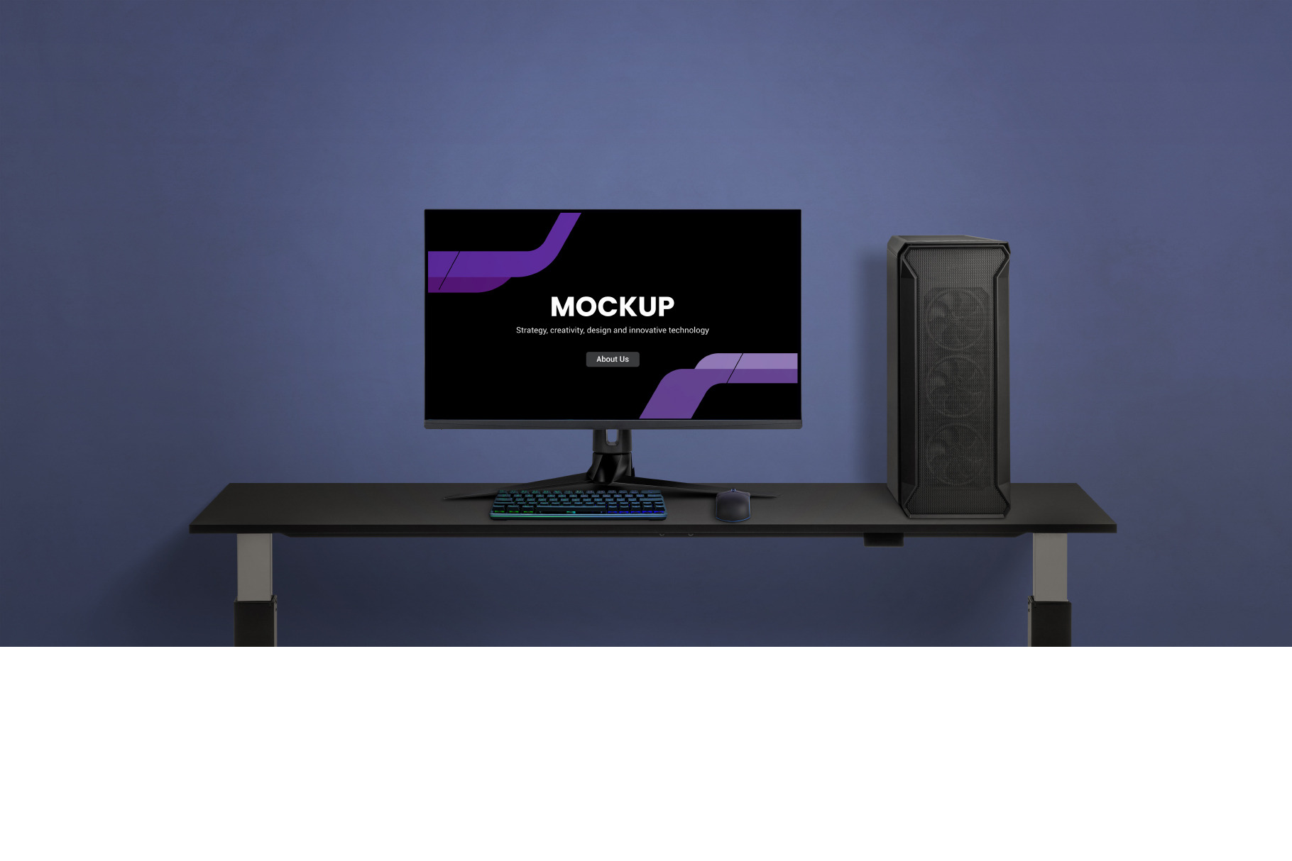 Gaming computer display mockup, a Device Mockup by RSplaneta